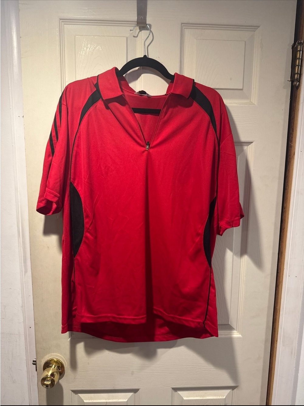 Women's Red Short-Sleeve Performance Polo